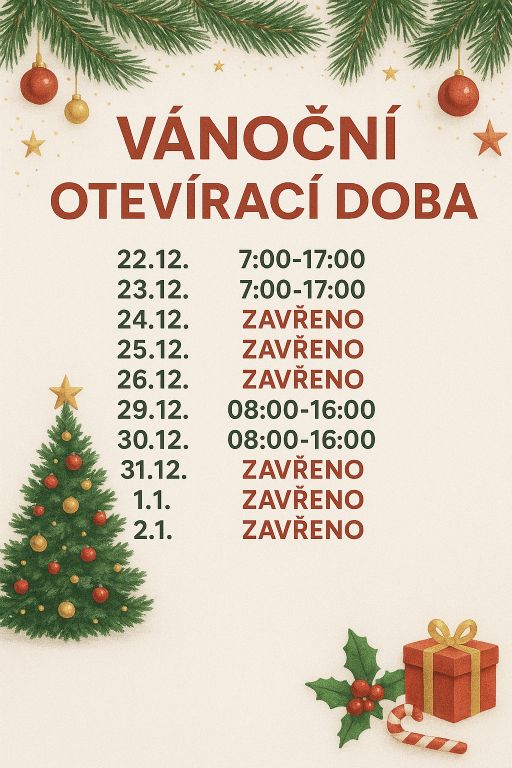 Vánoční otevírací doba